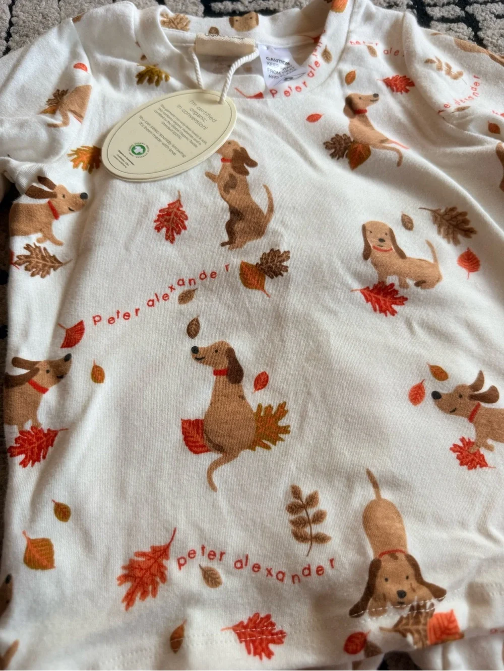 BNIB Peter Alexander 2 Piece Baby PJ Set Sz 18-24 M